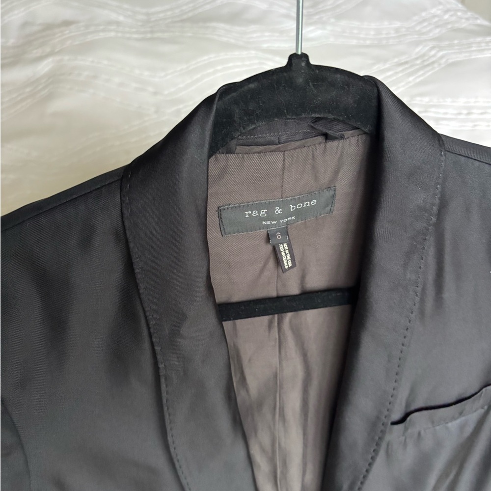Rag & Bone Women’s Black Silk Blazer size 6